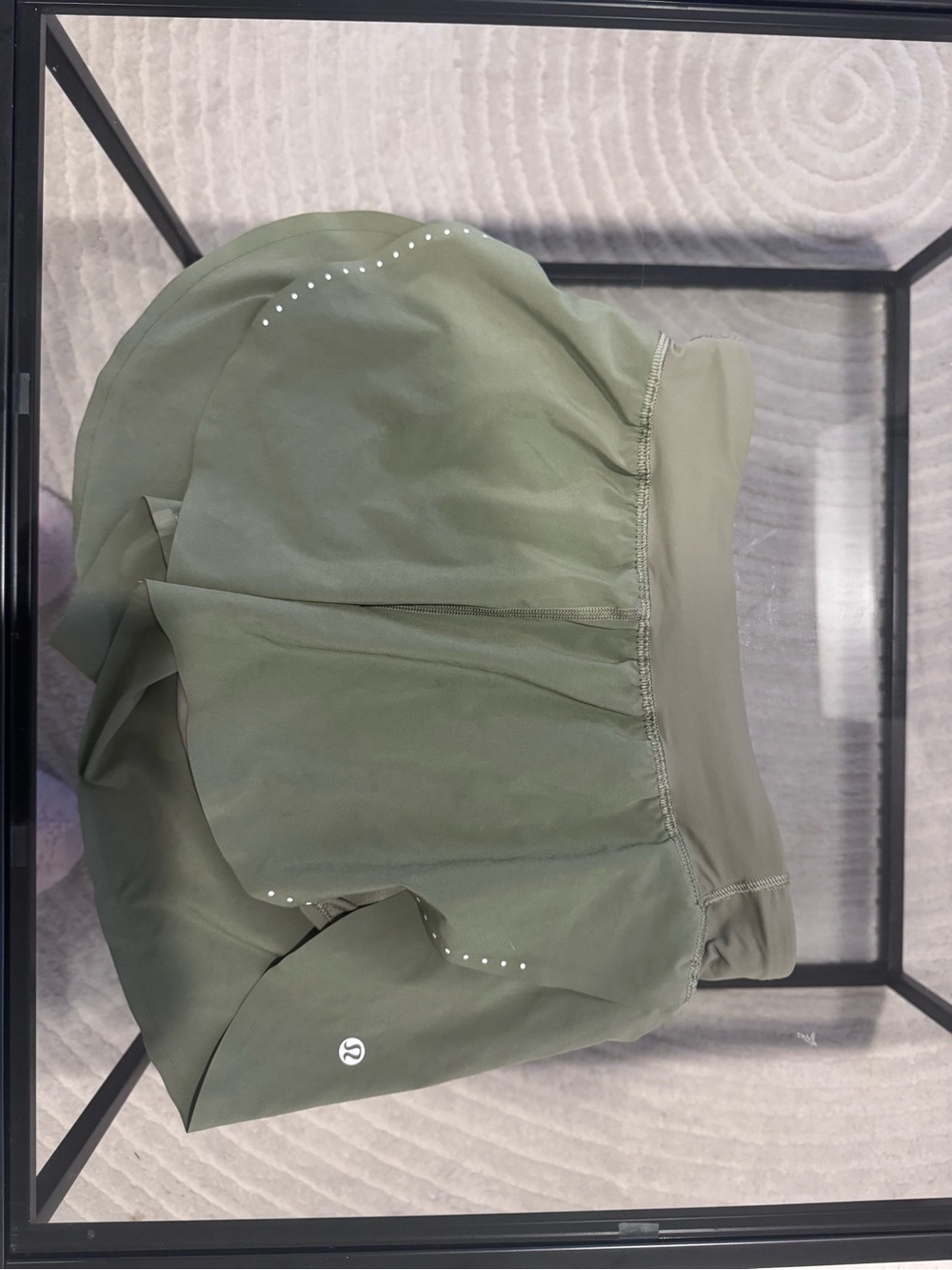lululemon athletica Olive Green Athletic Skort with Built-In Shorts